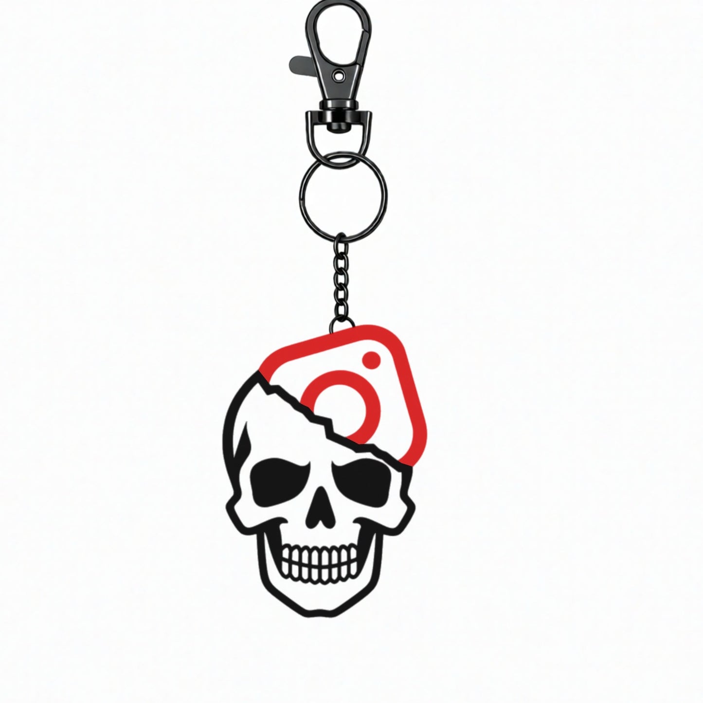 Skull Instagram NFC Keychain